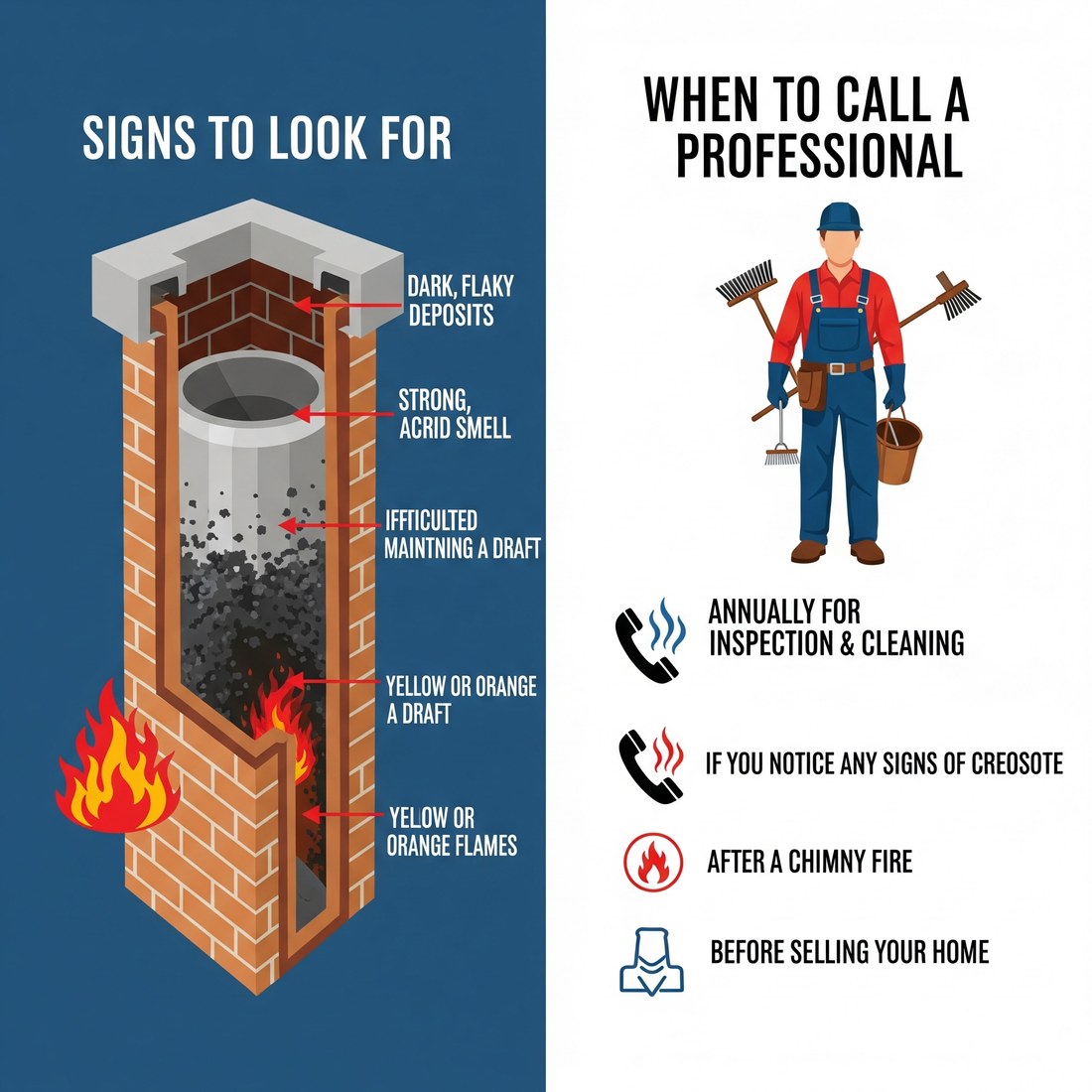 How to Spot Creosote Buildup (and When It’s Time to Call a Chimney Sweep)