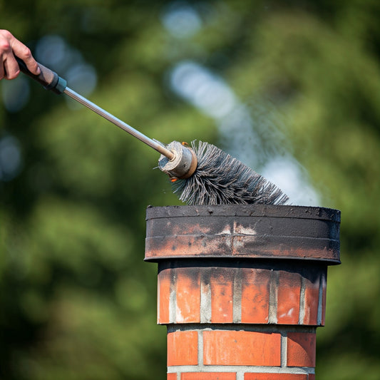 How do professionals clean chimneys?