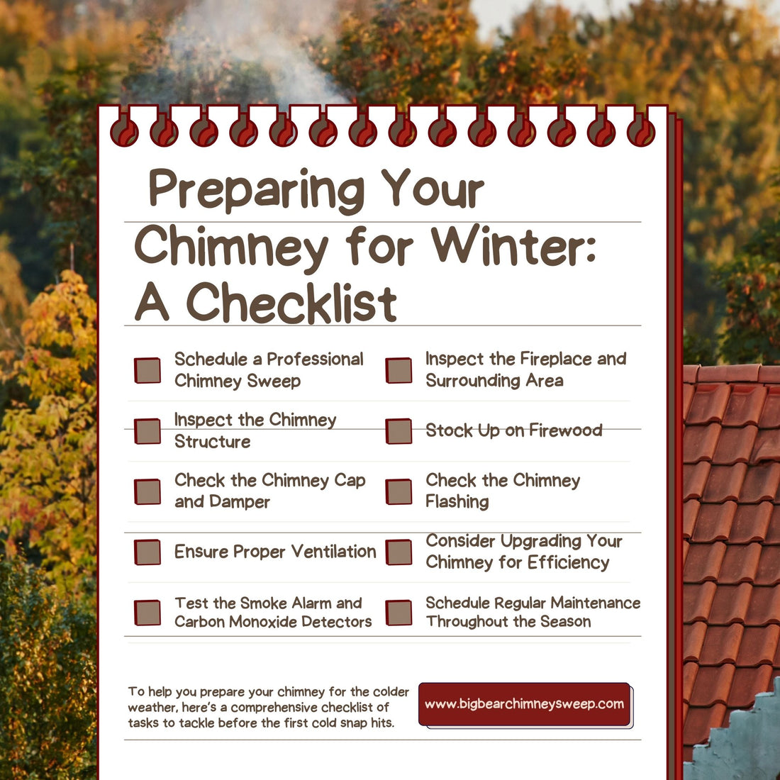 A checklist about how to prepare your chimney for winter